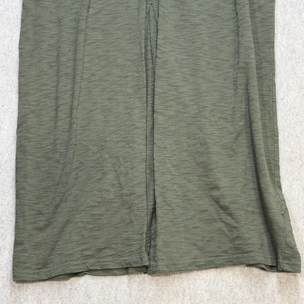 Universal Thread Olive Green Slub Knit V-Neck Maxi Dress Womens XS Boho Earthy - Picture 3 of 6